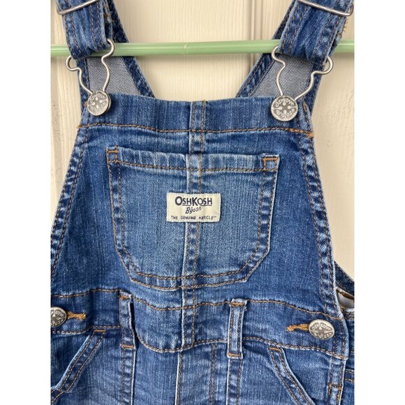 OshKosh Denim Overalls Fringe Hem - Picture 2 of 12